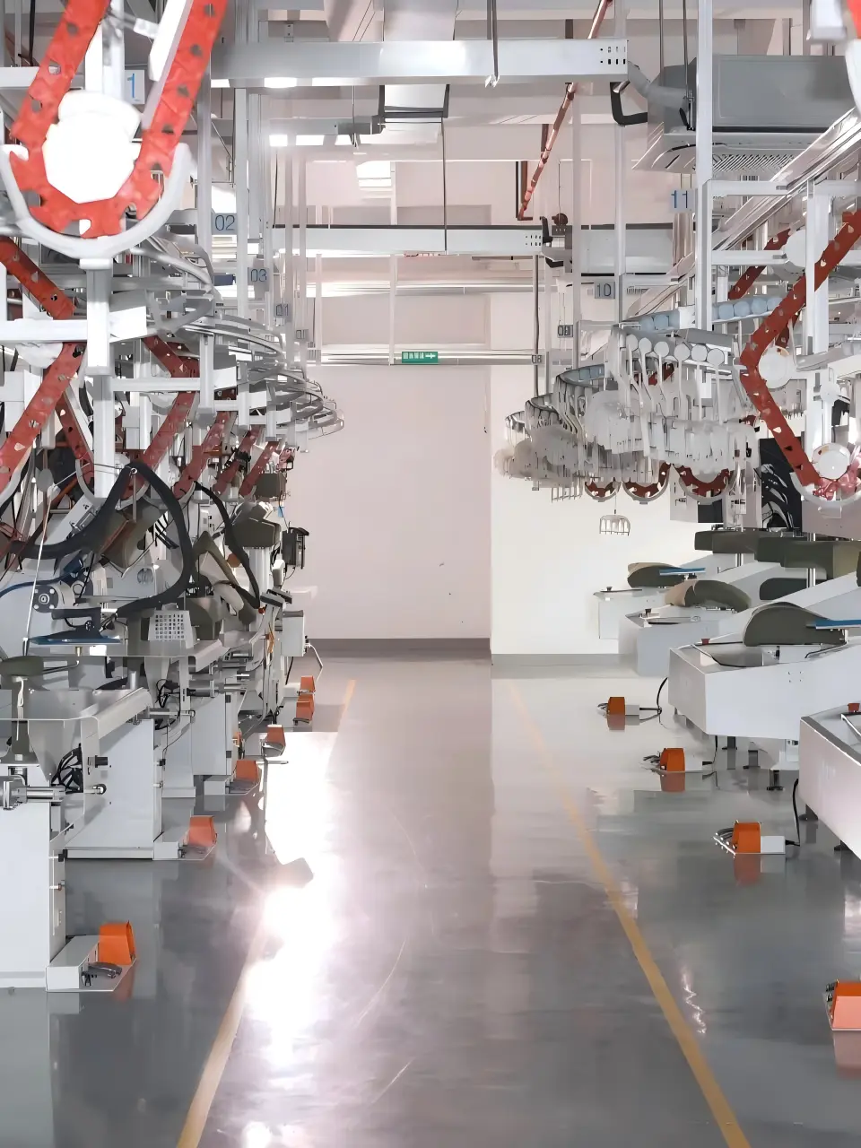 Apparel production equipment in the AX Pickleball partner factory