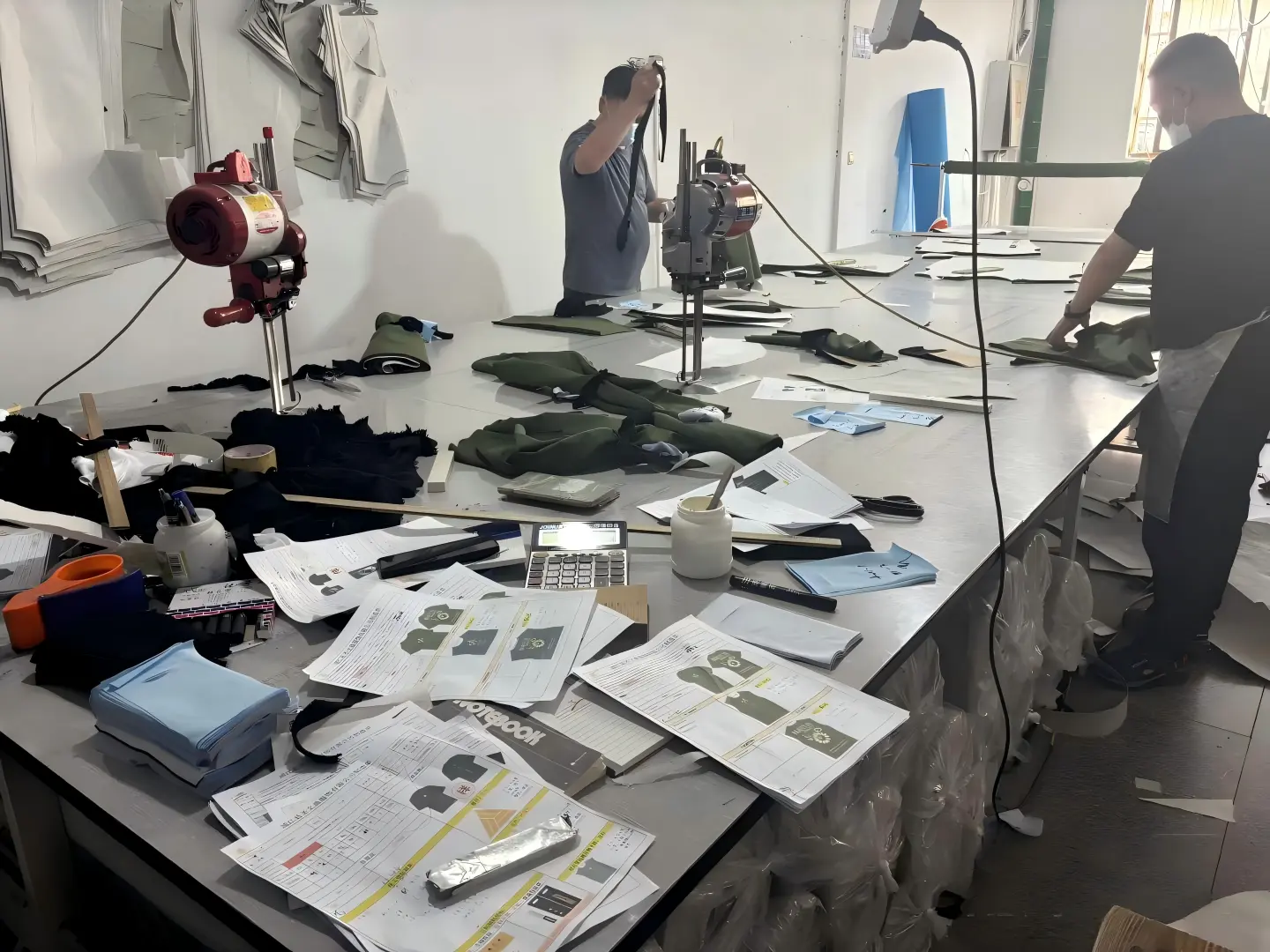 Early stage of the apparel manufacturing facility in 2008