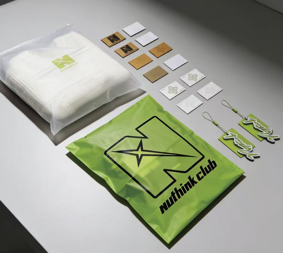 Examples of custom logo applications for private-label apparel