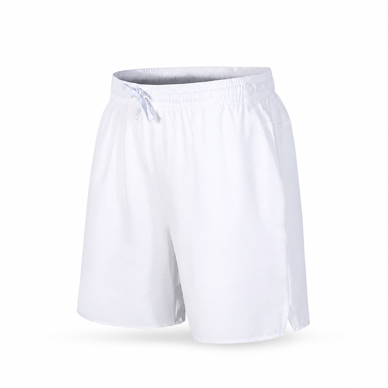 White custom pickleball shorts