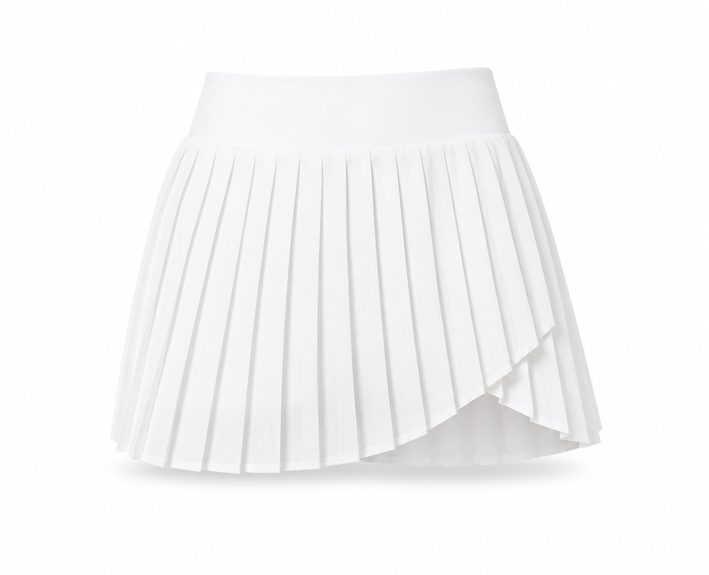 White pleated pickleball skort