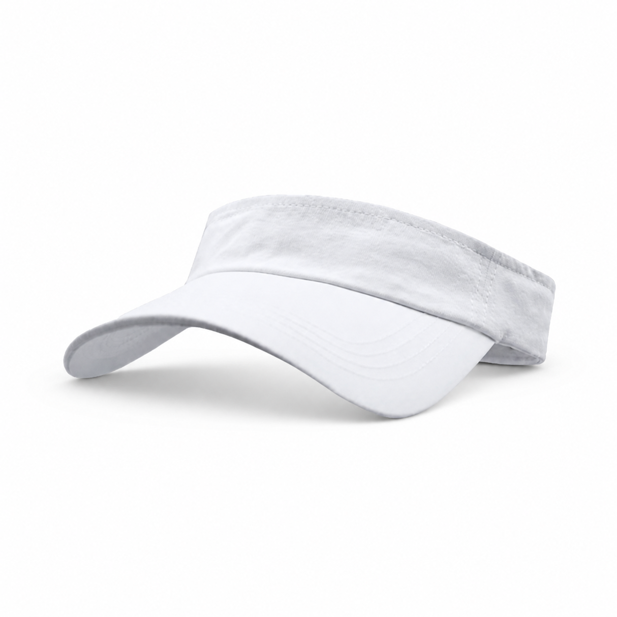 White custom pickleball sports visor